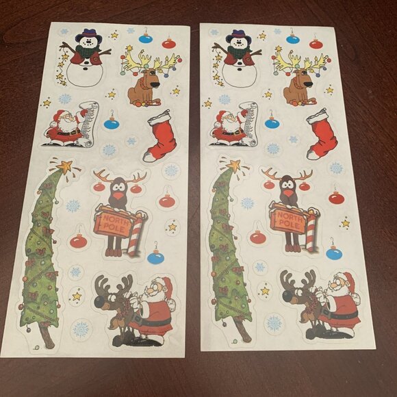 Assorted Sticker Lot - Assorted Brands & Themes Christmas, Peace, Sports, Foil - Picture 3 of 16